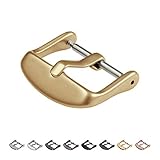 Archer Watch Straps Rostfreier Stahl PVD Ersatzschnalle - Gold Matt, 18mm