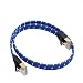 MagiDeal CAT7 10 Gigabit Ethernet Ultra Flat Patch Cable for Modem Router LAN Network Playstation Xbox - Built with Gold Plated & Shielded RJ45 Connectors Nylon Braided Jacket 1.8m RS.1010.00