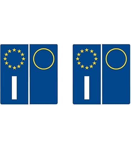 Adesivi Per Targa Auto Dipartimento 57 Moselle – Logo Regione Grand Est – Coppia 45x100 Mm – Prodotto In Francia