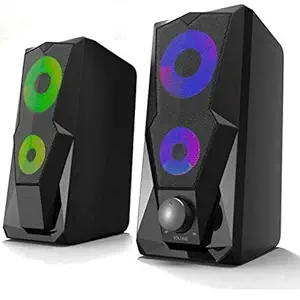 Live Tech SP12 2.0 Multimedia Speaker with Aux Connectivity,USB Powered and Volume Control (Big Size)