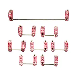 Kawn PCB Screw-in Stabilizers for MX Mechanical Keyboard Pink 1 6.25u 7 2U