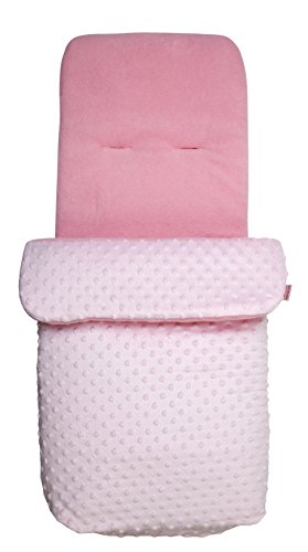 Clair de Lune Dimple Pushchair Footmuff (Pink)