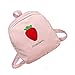 Produktbild VENMO Mode-Liebhaber Frucht Erdbeere Rucksack Mädchen Schultertasche Umhängetasche (Pink)