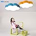Produktbild Osradmd kreative Farbe Cloud Lampe, Schlafzimmer Deckenleuchte, Persönlichkeit, Kindern, Jungen und Mädchen, Mieter Zimmer, Lampen, Kindergarten Lampen und Laternen, 50 cm blau 20 W