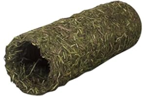 bubimex Tunnel de Foin pour Petit Animal Taille Petit - Matériaux 100% Naturels - Comestible - Abri et Jeu
