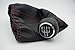 Produktbild Schwarz lea-ther 5 SPEED CAR Aluminium manuelle Stick Gear Shift Knöpfe Rot Line 1H0 711 141 A/1H0 711 115 A