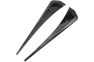 ‎MORECHIOCE Auto Lufteinlässe Außen Dekorative, MoreChioce 2 Stück Auto-Lüftungsschlitze Seitenaufkleber Lufteinlass-Schaufel Dekorative Außenseite Kotflügel Universal Motorhauben Abdeckungen,Schwarz