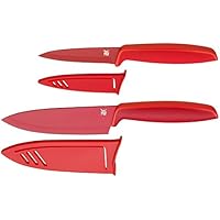 WMF Touch - Juego de 2 cuchillos, hojas de 13 cm y 9 cm, color rojo