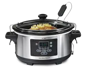 Hamilton Beach 33969A Set 'n Forget Programmable Slow Cooker 6-Quart