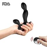 Remote Control Anal Vibration,HUOU Prostate Massager Vibrator Anal Plug Massage Device for Male