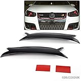  LKXHarleya 2 Teile/Paket Schwarz Scheinwerfer Eyelids Für 2006-2009 VW Golf GTI Jetta R32 Kaninchen Mk5