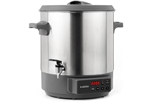 ‎KLARSTEIN Klarstein Lady Marmalade Einkochautomat Einkochtopf Einkocher Heißgetränkespender, 27 Liter, 1800 Watt, 30-100 °C, Timer, Warmhalte-Funktion, Überhitzungsschutz, Edelstahl gebürstet