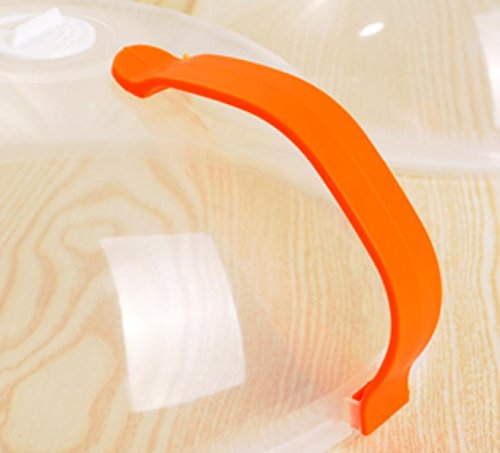 Eine Mikrowelle Teller Abdeckung Runde Plastikschüssel Abdeckung schärfer Ölbeweis Abdeckung Abdeckung Deckung Deckung 3er-Pack , 3 - 4