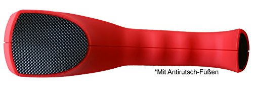 NES-Living 3-Stufen Messerschärfer | hochwertiger Messerschleifer für Edelstahl- & Keramikmesser aller Größen | edles Design (Rot) - 5