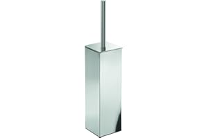 Gedy Ulisse Cromato, Misure e Peso: 39,7X8,1X8,1 CM & 1,56 kg, Scopettino WC Realizzato in Ottone, Scopino Bagno Design di R&S, 2 Anni di Garanzia, Unica