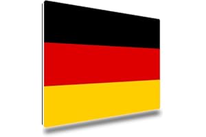 ‎TRIOSK TRIOSK Kühlschrankmagnete Länderflaggen Magnet Flagge Deutschland Länder Reise Souvenir Geschenk für Reiselustige Frauen Männer Weltenbummler Kühlschrank stark eckig groß 85x55 mm