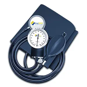 FirstMed Dial Type Aneroid Sphygmomanometer/Blood Pressure Monitor with Carry Bag and Stethoscope