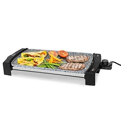 Cecotec Plancha de asar eléctrica de gran potencia. Apta para limpieza en lavavajillas. Con revestimiento Daikin. Superficie de 45x25 cm. Black&Water 2500 de Cecotec