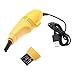 Price comparison product image 2 in 1 Mini Turbo USB Vacuum Cleaner with Brush for Notebook Laptop PC Computer Keyboard Mobile Phones,Aohro Yellow Keyboard Hoover (Detachable)Dust Collector