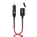 BC Master 4m Sécuritaire Durable Rallonge Allume Cigare 12V-24V avec Cordon d'alimentation avec Prise Allume Cigare
