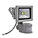 Produktbild ''WIDEN ELECTRIC'' 10W LED Fluter Strahler Flutlichtstrahler + Bewegungsmelder Scheinwerfer Flutlichtstrahler kaltweiß/kaltweiß Lampe Außenstrahler wasserdicht IP65