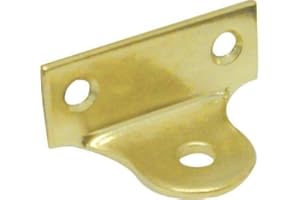 IKON PICTURE HOOKS ikon Picture Plate 'Right Angled' Brass Plated - Pack of 4 - Gold Corner Mount