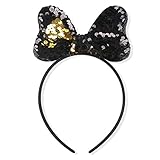 Manyo Womens Halloween Baby Mädchen Pailletten Bowknot Stirnband Shiny Party Festival Geburtstag Haarband Dekor (G)