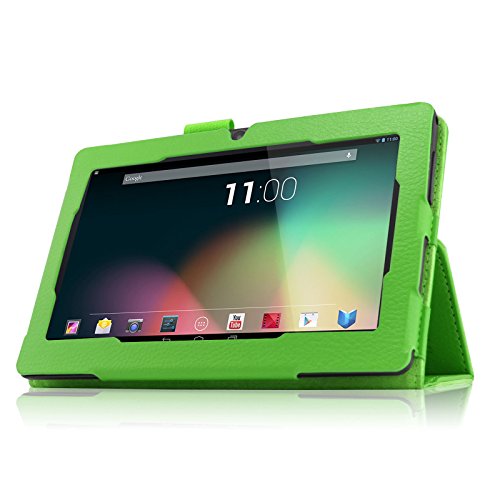 Infiland Folio Hülle Case Schutzhülle Tasche für 7 “7 Zoll Google Android Tablet-PC inklusive ALLDAYMALL A88S / A88X 17,8 cm (7 Zoll) Tablet-PC, rotor® 17,8 cm (7 Zoll) Android Tablet PC, JEJA 7 Zoll Android Google Tablet PC, Dragon Touch Y88X 7 Zoll Tablet PC, Trimeo 7 Zoll Tablet PC, Arespark Ultrathin 7 Zoll Tablet PC, PHROG7 Tablet PC (7 Zoll), Rixow Ultrathin 7 inch Tablet PC( Überprüfen Sie bitte die Details der kompatibelen Tablet-Modell-Liste in Produktbeschreibung)(Grün) - 6
