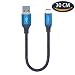 Produktbild iMangoo USB 3.0 Typ C Kabel, 0,3 m langlebigem Nylon geflochtenes USB C auf USB Schnelle Lade Data Sync Kabel Kompatibel mit Galaxy Note 9 S9 Google Pixel 2 Huawei P20 Blau