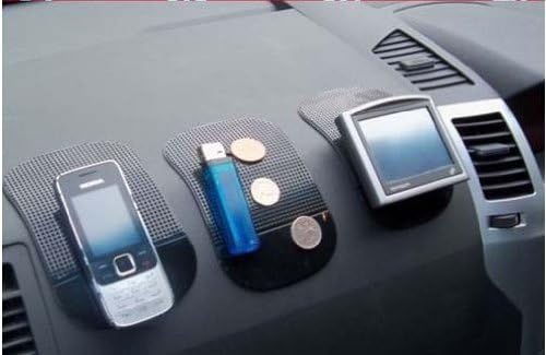 PCWMATSTICK Car Dashboard Anti Slip Grip Magic Sticky Mat BLACK Pad For Mobile Lighter Coins Keys