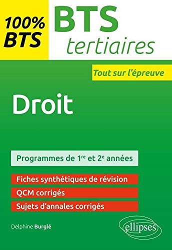 Télécharger 100% BTS Tertiaires Droit Programmes de 1re et 2e Années Gratuit