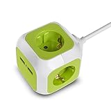 Dos puertos USB (5 V 2.1 A) para cargar smartphones, tablets, etc..