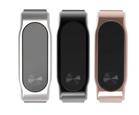 Theoutlettablet® Xiaomi Mi Band 2 Correa de Metal Pulsera Recambio para Mi Band 2 Monitor de Actividad (Color Negro)