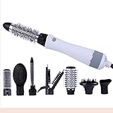 NADAENMF Air Chaud Brosse 9 en 1 Multifonctions Têtes Amovible Sèche-Cheveux Peigne défriser Bigoudi