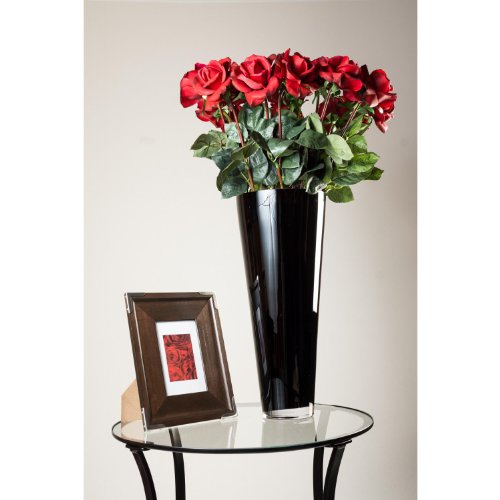 Künstliche Rose CAROLINE, rot, natürlich anfühlend, 70cm, Ø 8cm – Kunstblume Kunstrose - 2