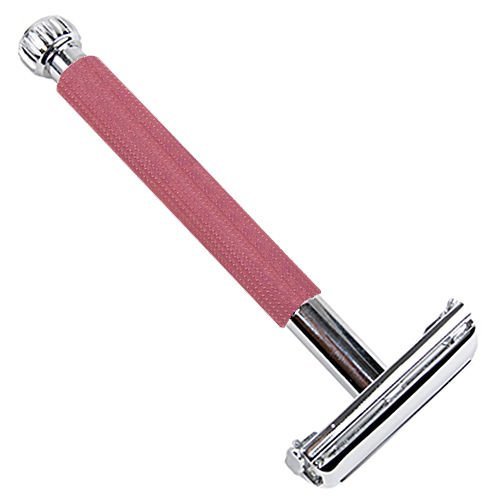 Parker 29L Pink Women's Safety Razor - Butterfly Open