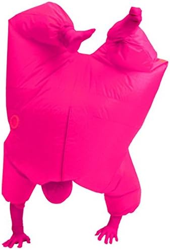 Haafee Adult chub Suit Inflatable Blow Up Color Full Body Costume Jumpsuit Rose