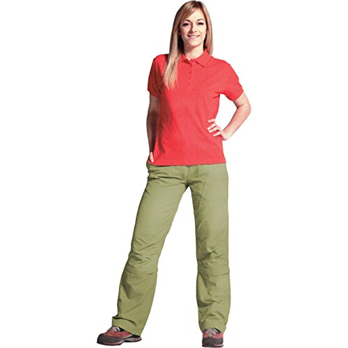 Kaiser24 Damen Zipp Off Outdoorhose Trekkinghose Freizeithose Caprihose Zipp-Off Shorts (S (36), 3/4 Hose Beige)