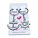 Produktbild 1 Paar Metall Paar-Geliebte Keychain Schlüsselring-Auto-Schlüssel-Ring-Art- und Anchor & Rudder Liebes-Valentinstag kreative Geschenk-