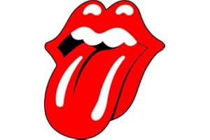 CAOPEIHE Rolling Stones und Aufkleber Multi-Farbe Applikationen Musik Zunge für Stoßstange Fenster Laptop Auto Dekoration KK12 * 12cm interessante (Größe : 24cm x24cm)