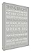 Feel Good Art Gallery Wrapped Box Canvas with Solid Front Panel (30 x 20 x 4 cm, Grey, Dream Big from the Inspiration Collection)