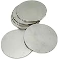RAMBEX 2mm 3mm 4mm Thickness Stainless Steel Round Plate, Dia 50mm 100 150 200 250 300 400mm Circular Sheet 304 Disc Round Disk (Color : 50mm*4mm/5pcs)