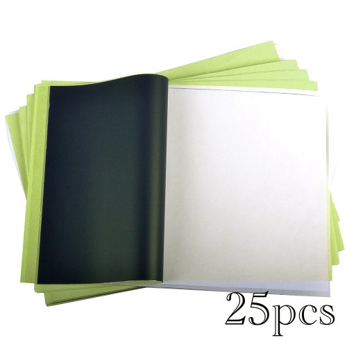 Profi Tattoo Matritzenpapier Papier Matrizenpapier Taetowierung Vorlagen 25 Blatt 4 lagig - 3