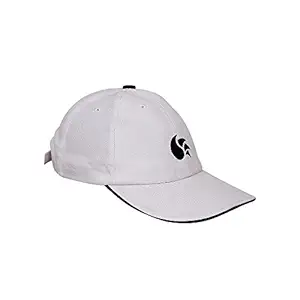 DSC 1500740 Cotton Attitude Cricket Cap (White), Unisex, Pack of 1