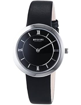 Regent Damen-Armbanduhr XS Analog Quarz Leder 12111129