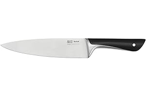 Tefal Jamie Oliver Chef Knife, 20cm, German Stainless Steel K2670155, Black