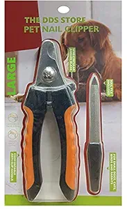 The DDS Store Dog Nail Clippers Trimmers,Pet Nail Cutter,Razor Sharp Blades,Professional Safety Guard Avoid Over-Cutting,Dog Cat Claw Home Grooming Tool & Free Nail File