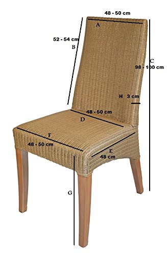 Stuhlhusse Husse mit Kellerfalte in ecru /zart-creme von Esprito - 3