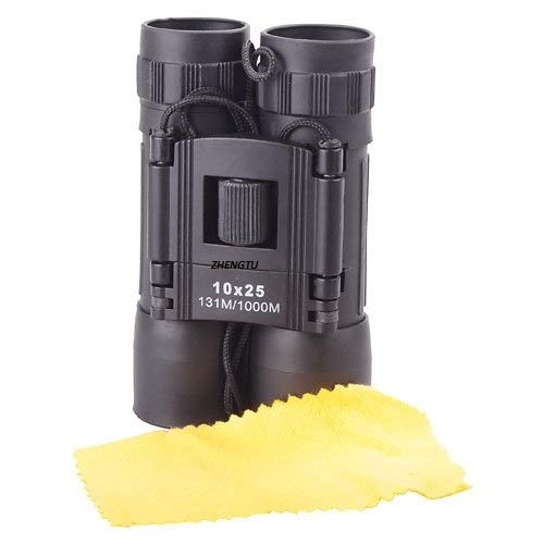 ZHENGTU Mini Binoculars 10X25 HD Portable Long Distance Telescope Black - Image 4