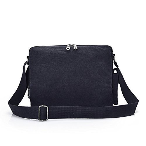 MeCooler Schultertasche Vintage Umhängetasche Herren Kuriertasche Schule Herrentaschen Retro Messenger Bag Canvas Taschen für Tablet Sport Reisetasche Sporttasche Segeltuchtaschen - 3